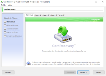 Card Recovery Screenshot